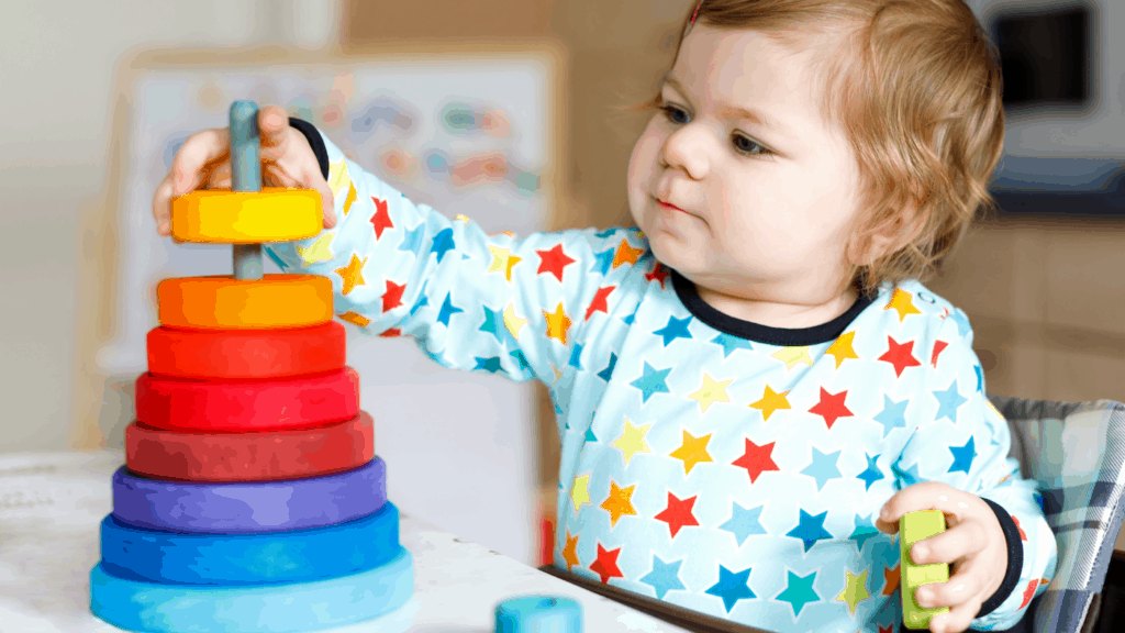 Baby Toys 6 to 12 Months Montessori Toys for Babies 6-12 Months Baby Stacking Rings Baby Toys 6 9 12 18 Months 1 Year Old Stacking Toys with Cute Bird Vanmor 7 PCS Baby Stacking Toys Tumbler Design 