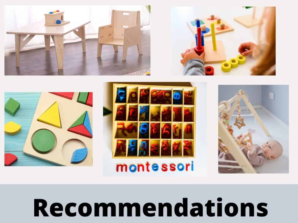 Recommendations for Montessori