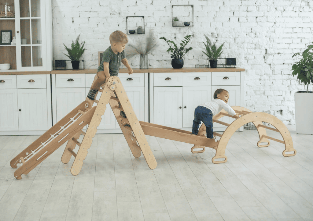 Montessori wooden pikler triangle