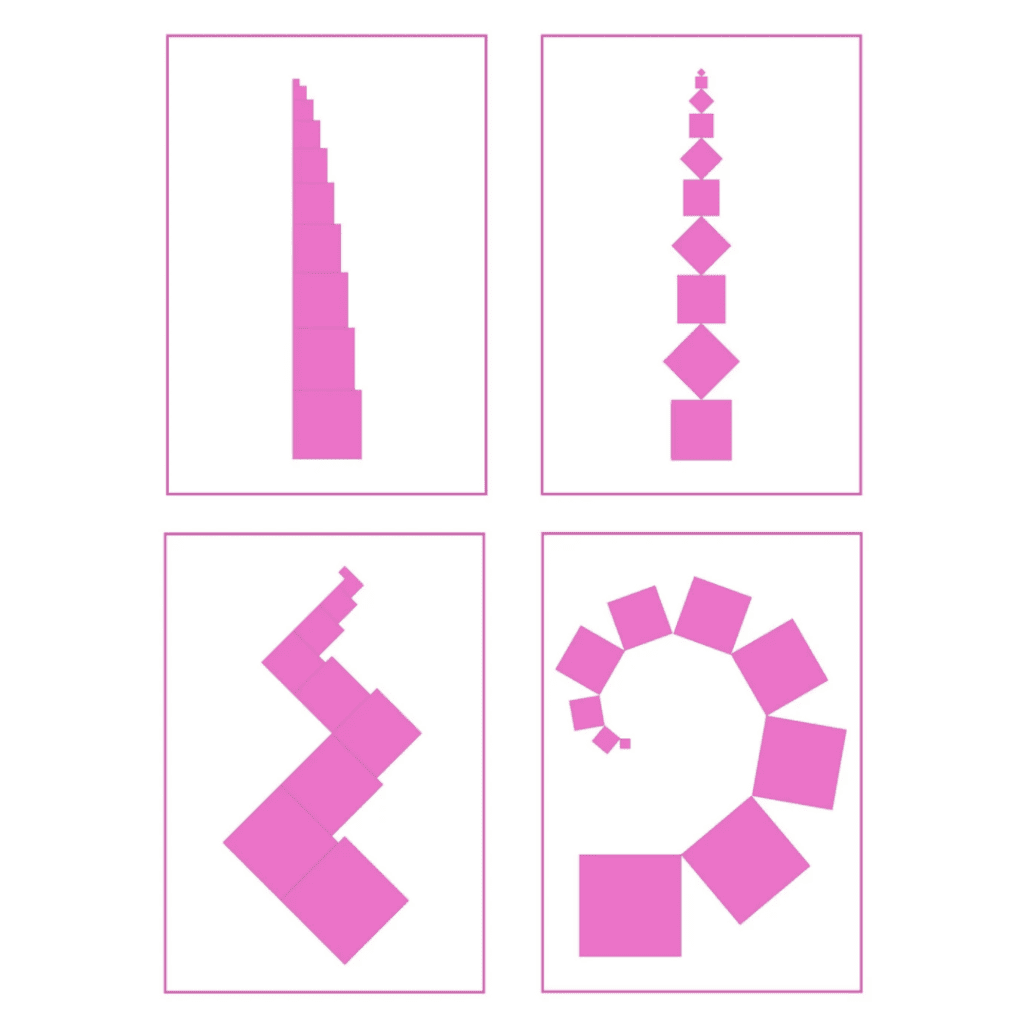 Pink Tower Pattern Cards