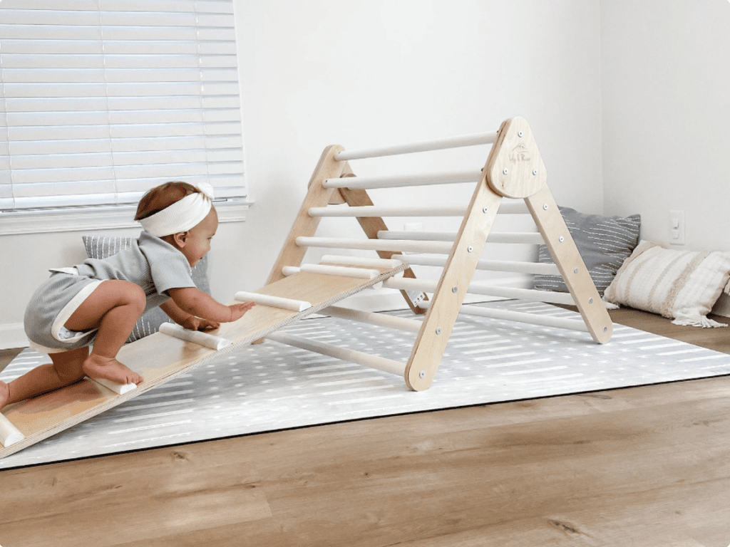 pikler triangle climbing set Gift for 18 month old toddler