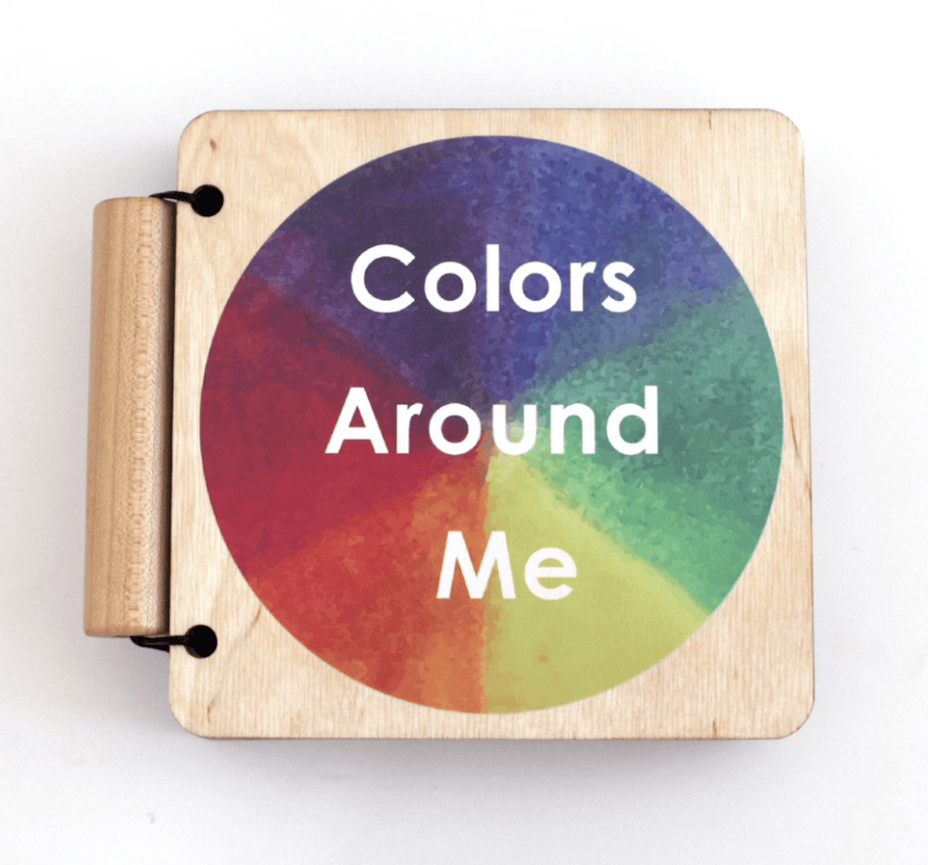 wooden color book Montessori Gift for 1 year old