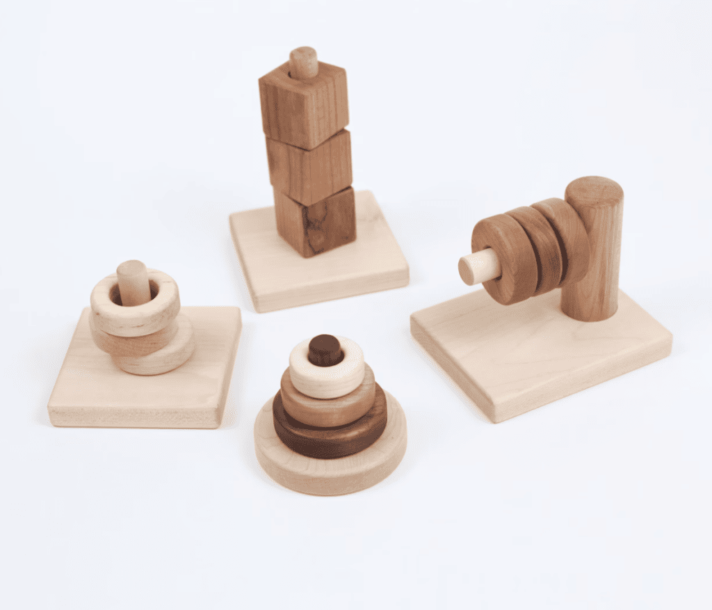 montessori dowel toy set Gift for 18 month old toddler